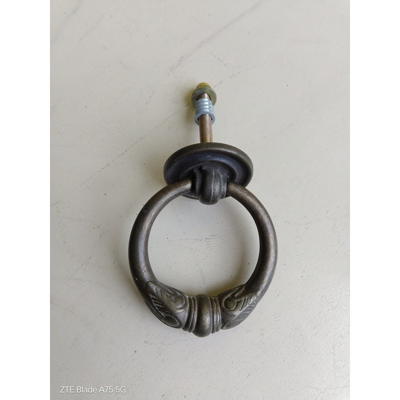 Battente ad Anello per Porte Ingresso Ottone Bronzato