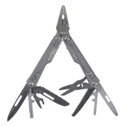 La pinza multiuso Beta con 9 utensili e 11 inserti in un unico coltellino multiuso per soddisfare 22 funzioni di utilizzo.