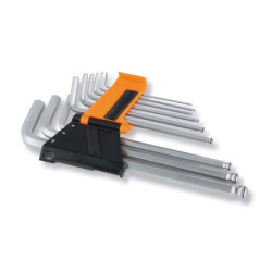 Serie 9 chiavi maschio esagonale piegate con sistema di trattenimento vite Beta 96BP-HO/SC9