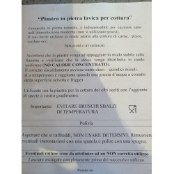 Piastra in pietra naturale della Valtellina per cucinare con notevole spessore di 3 cm 40 x 60 con telaio e gambe pieghevoli