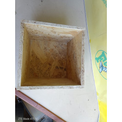 Scatola in Legno OSB sp.15 mm - cm 20 x 20 interno  fornita in kit da assemblare, pannellini tagliati e forati con viti
