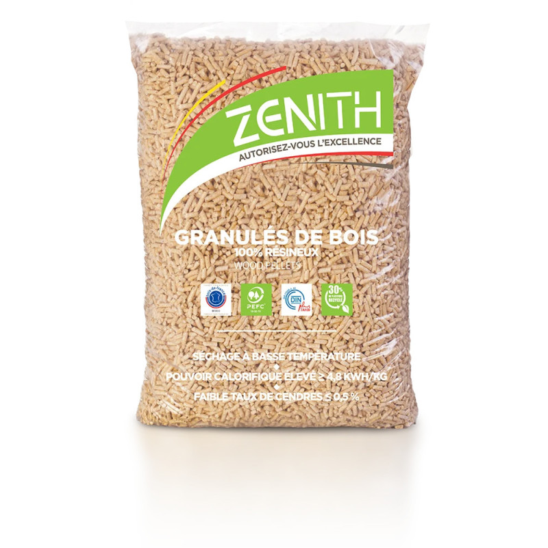 Vendita Pellet Piveteau Zenith in provincia di Varese , Zenith pellet 100% di puro legno abete decortecciato