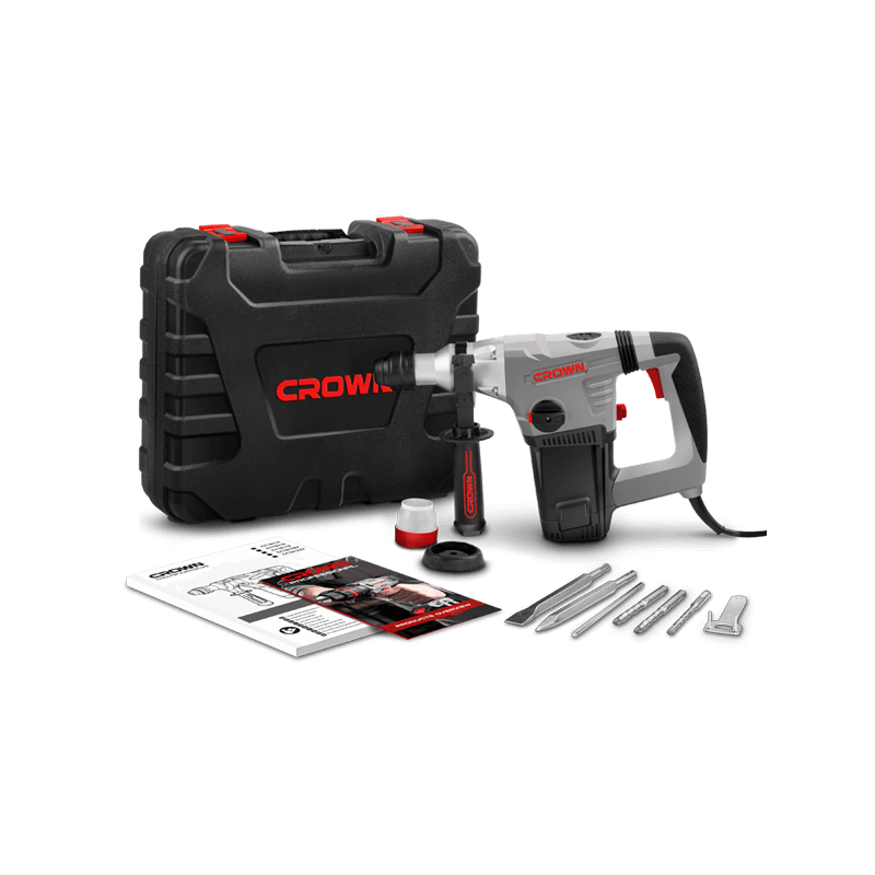 Crown CT18116BMC è un martell perforatore professionale dalle massime prestazioni di foratura e demolizione
