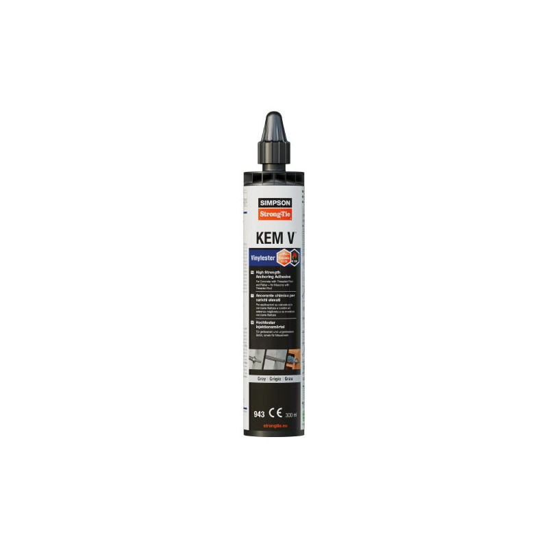 ancorante chimico friulsider "KEM V 943" ml.300 in vinilestere certificato CE -scat da 12 pz
