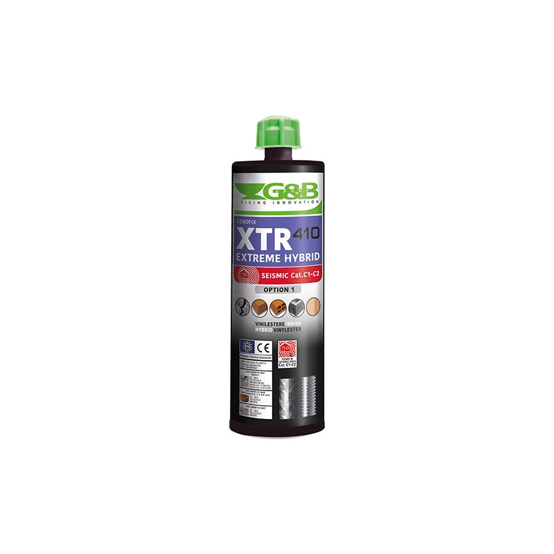 Ancorante chimico G&B XTR EXTREME HYBRID ml.410 -scat 12 pz