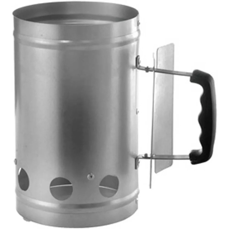 Accenditore Carbonella Ompagrill Ciminiera Starter Acciaio Alluminato
