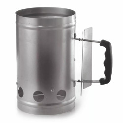 Accenditore Carbonella Ompagrill Ciminiera Starter Acciaio Alluminato