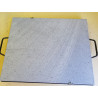 Piastra in pietra lavica naturale per cucinare con notevole spessore di 3 cm 40 x 60 con telaio e gambe pieghevoli.