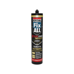 Adesivo di Montaggio MS Polymer Ibrido Soudal Fix ALL X-treme Power Express Cartuccia 280 ml