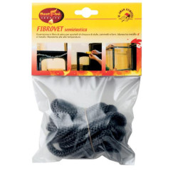 Guarnizione per Vetri Stufe-Camini Fibrovet Semielastica d.10 cf 2,5 mt