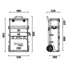Trolley Portautensili Beta C41H a 2 moduli sovrapponibili