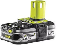 BATTERIE RYOBI RB18L25 18V 2,5