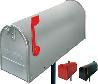 CASSETTE LETT.USA MAIL ROSSE