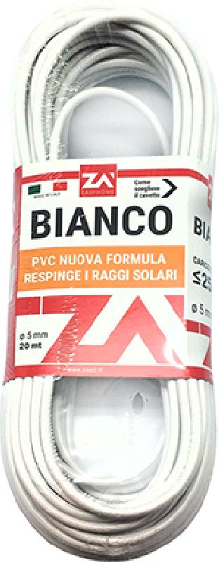 CAVETTO PL.BIANCO MM.4,5X 20M.
