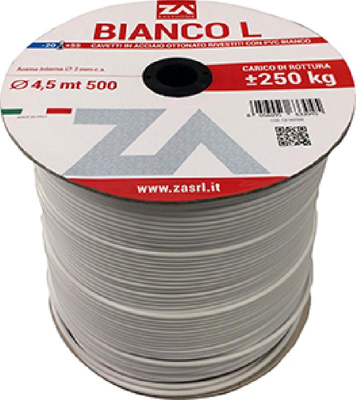 CAVETTO PL.BIANCO MM.4,5X500M.