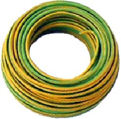 CAVO EL.UNIP.4,0 V/GIALLO 100M
