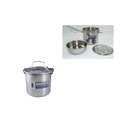 Portavivande in Acciaio Inox Gnali diam. 14 cm detto anche schiscetta-pietanzera