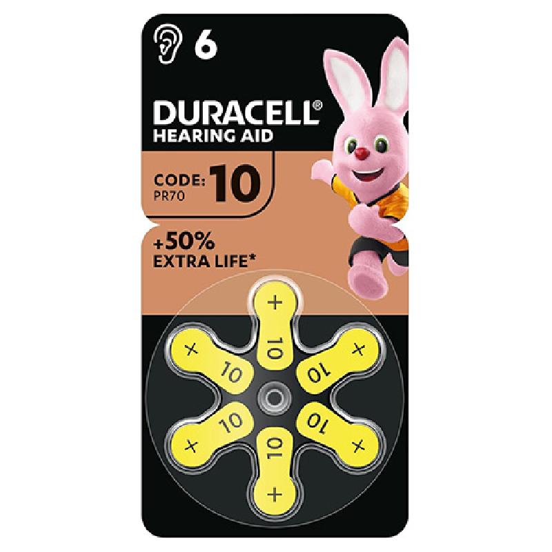 PILE DURACELL DA  10       6PZ