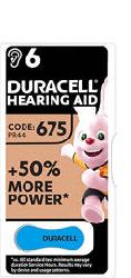PILE DURACELL DA 675       6PZ