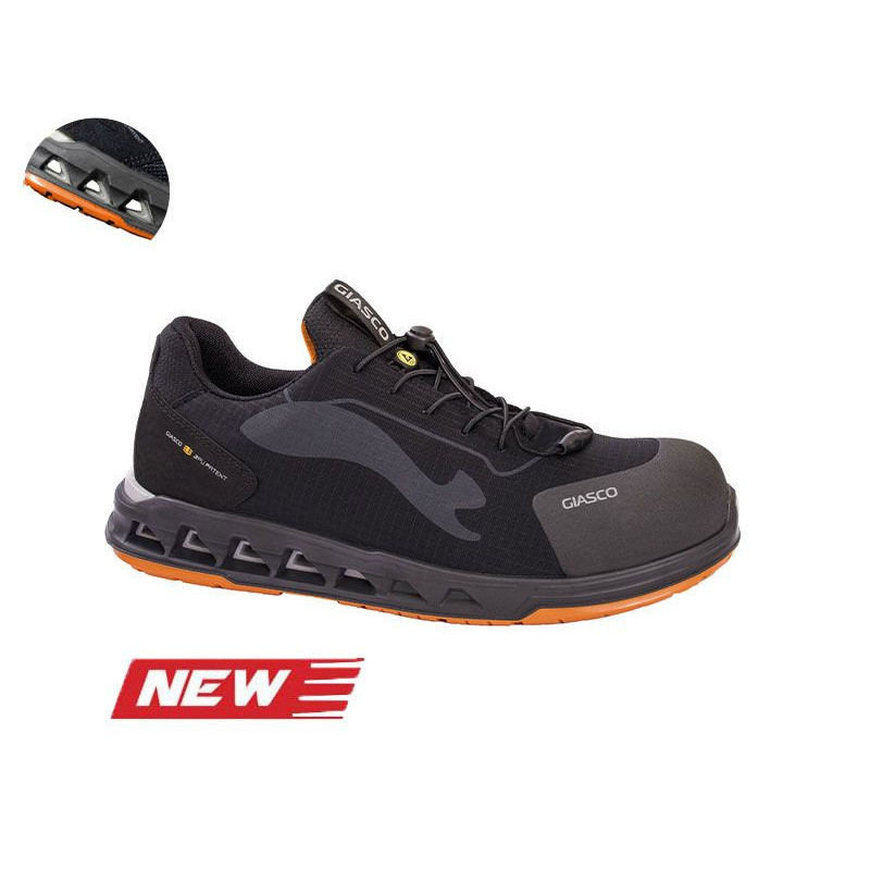 Scarpe antinfortunistiche Giasco tessuti made in Italy lavorati artigianalmente , scarpe di alta qualita' italiana
