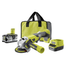 Smerigliatrice a Batteria Ryobi R18AG-140S 1 Batt. 18 V 4.0 Ah