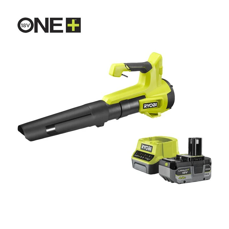 Soffiatore a Batteria 18V Ryobi RY18BLB-140 con Batteria 4,0 Ah