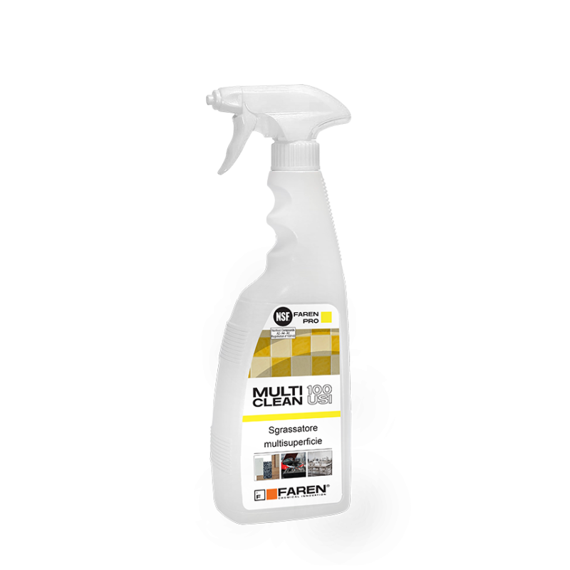 Pulitore Sgrassante Faren 100usi Spray 750 ml