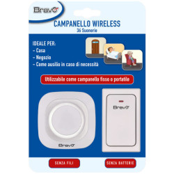 Il Campanello Wireless Bravo Kin Plug In V2